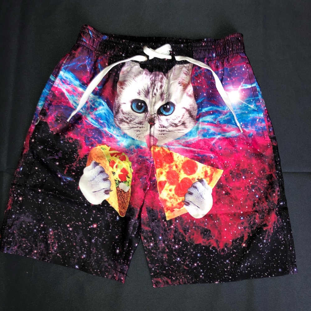 NWOT Boys Galaxy Cat Swim Wear